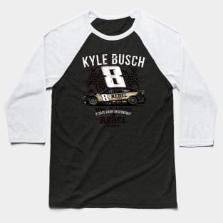 Kyle Busch Rebel Bourbon Car Baseball T-Shirt